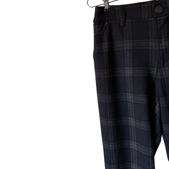 Democracy Ab Solution High Rise Ponte Trouser Sz 10 Mold & Hold Windowpane Plaid - Picture 7 of 13